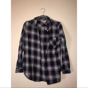 Pink Rose Flannel Shirt Size: Small